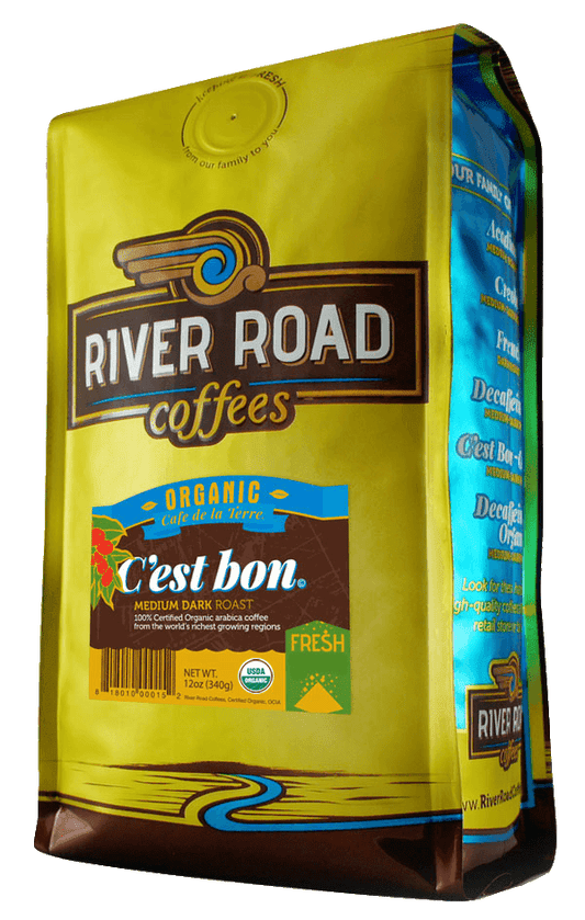 River Road Coffees Organic C'est Bon Medium-Dark Roast