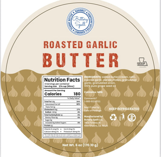 Buttery Spell Roasted Garlic Butter