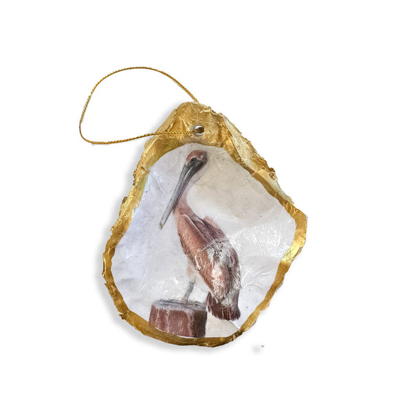 Pelican Decorative Oyster Shell