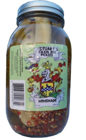 Stuart's Cajun Dill Pickles-28oz