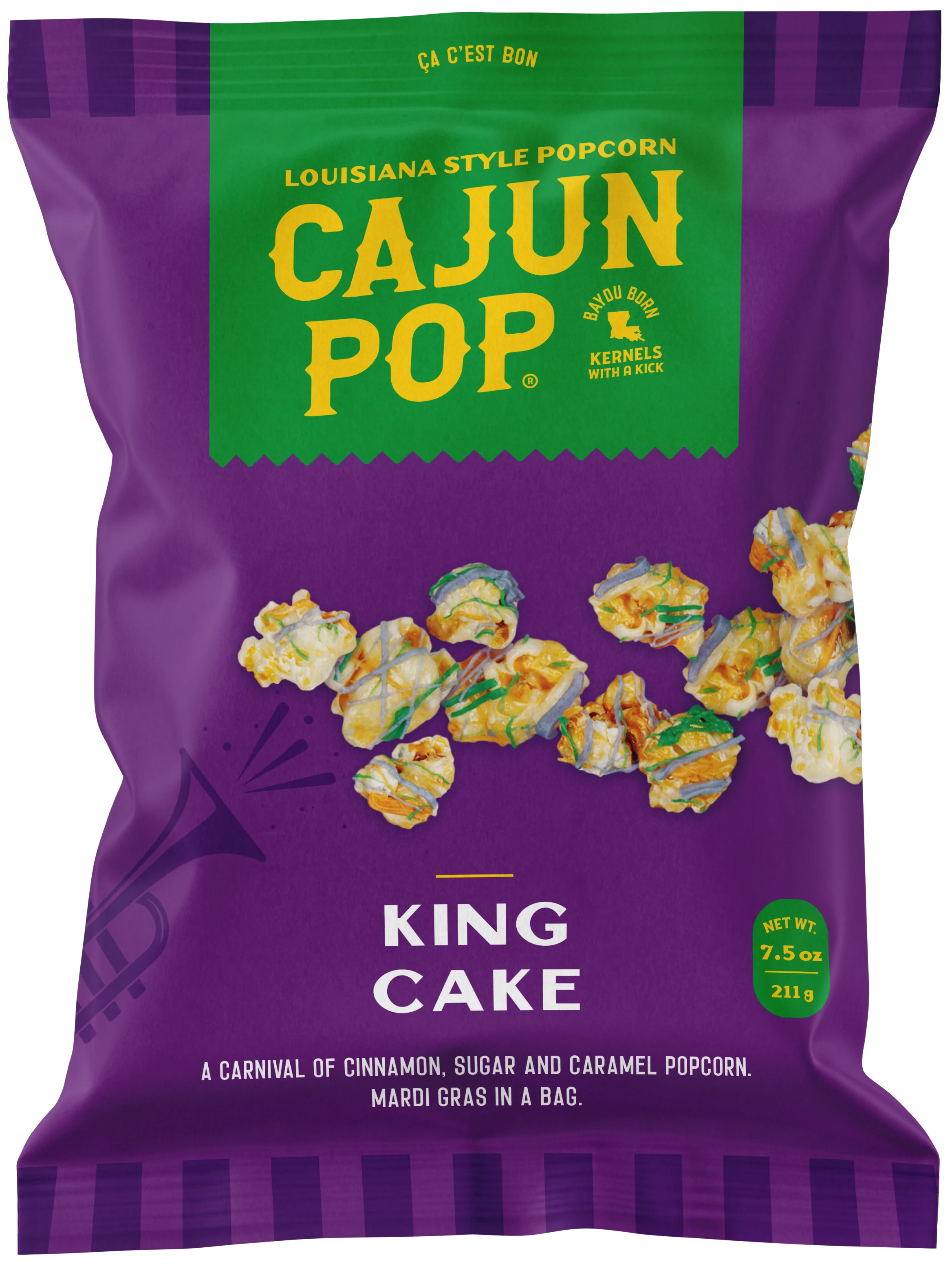 Cajun Pop Popcorn- King Cake – NolaCajun