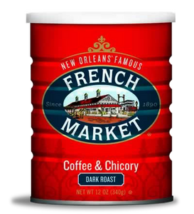 French Market Coffee-Dark Roast with Chicory-Can