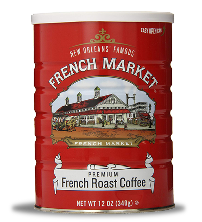 NolaCajun French Market Coffee French Roast can bold New Orleans French roast coffee