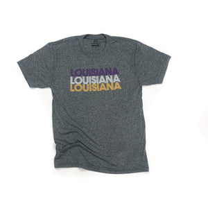 Louisiana Inline Purple and Gold Women's T-shirt