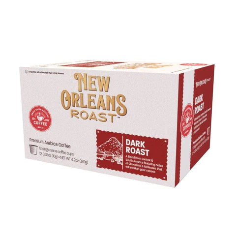 NolaCajun New Orleans Roast Single Serve Cups Dark Roast Louisiana bold dark roast coffee pods