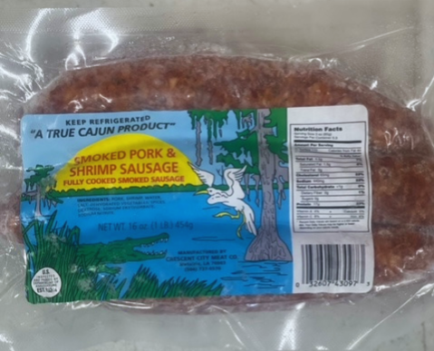 Crescent City Smoked Pork & Shrimp Sausage