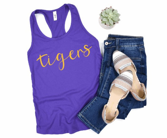 Tigers Racerback Tank Top