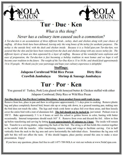 Turporken with Wild Rice Pecan Dressing