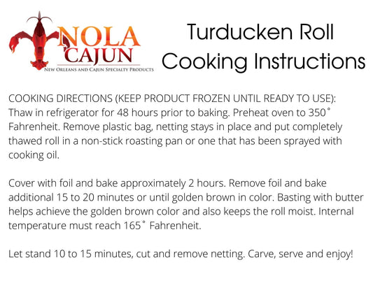 Turducken Roll with Crawfish Jambalaya Dressing