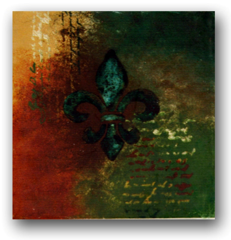 Blue Fleur De Lis Coaster Set