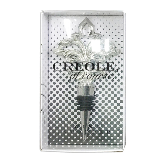 Bright Silver Creole Wine Stopper