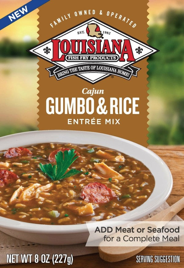 Louisiana Fish Fry Cajun Gumbo & Rice 