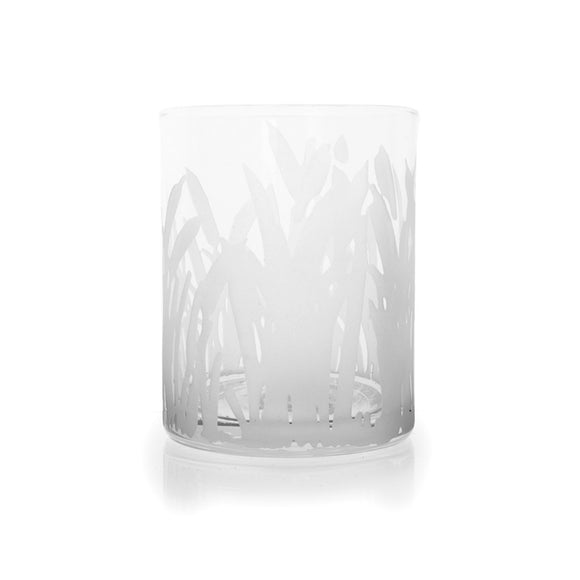 Marshlands Double Old Fashion Etched Glass - Set of 2