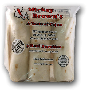 Mickey Brown Beef Burritos