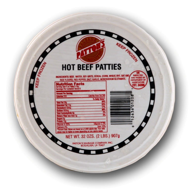 Patton's Hot Sausage Patty