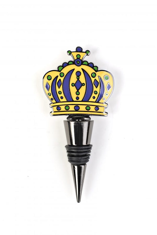 Mardi Gras Crown Wine Stopper